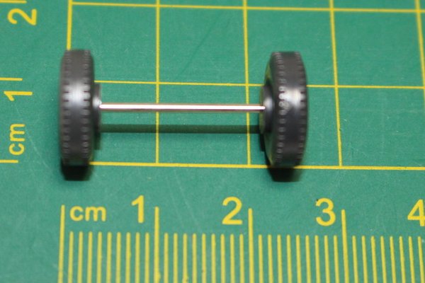 ew609, Wiking 12mm Rad mit Achse, 8-Loch-Felge, zweiteilig / Ersatzteile Achsen Räder