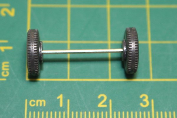 ew611, Wiking 11mm Rad mit Achse, 6-Loch-Felge, zweiteilig / Ersatzteile Achsen Räder