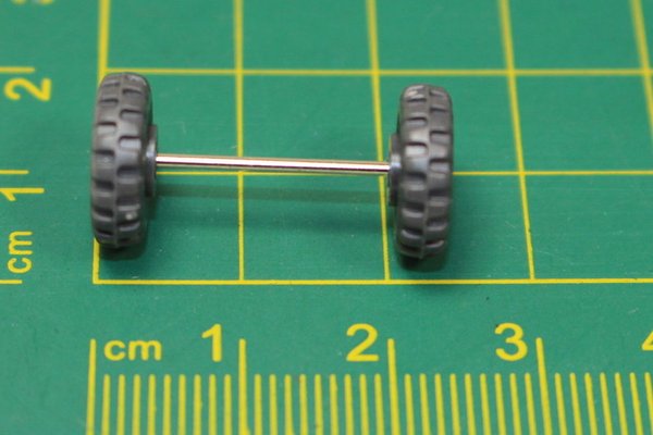 ew619, Wiking 12mm Rad mit Achse, 8-Loch-Felge, zweiteilig / Zubehör / Ersatzteile Achsen Räder