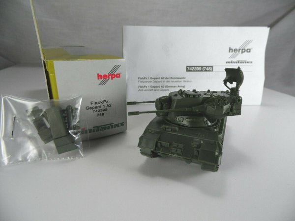 ht369, Roco / Herpa Minitanks 742399 Flakpanzer Gepard 1 A2 1:87 NEU/NEW