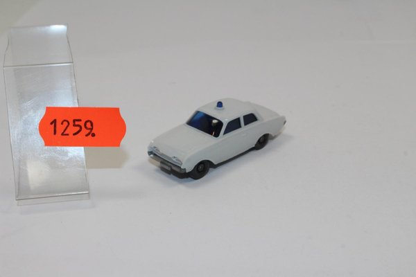 w1259,  Alter WIKING Ford 17m / Badewanne Polizeiwagen Polizei / 60er Jahre CS 1083 / GK 1040 12 TOP