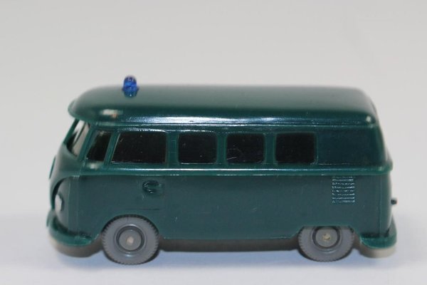 wm1270,  Alter WIKING VW Volkswagen T1 Bus Polizei/ Polizeiwagen/ kleine Heckscheibe/ blaugrün/ 60er