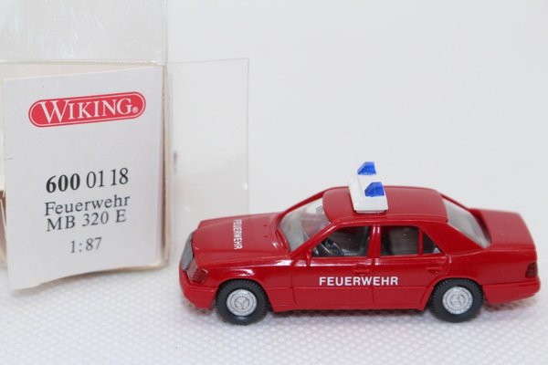 fw1217, Alter WIKING MB Mercedes Benz 320 E Feuerwehr OVP 1:87 H0 Neuwertig