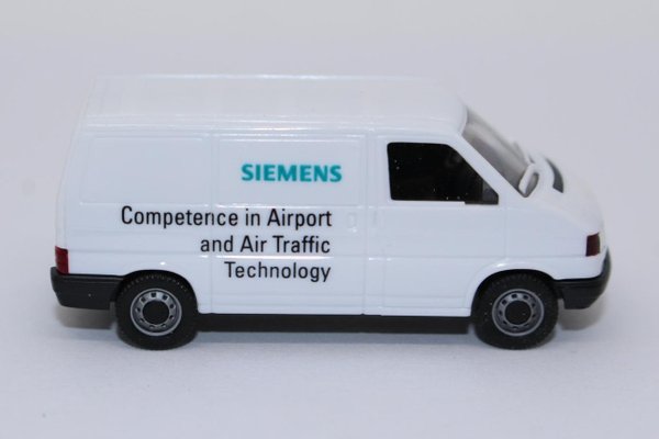 wr2450, TOP RAR Alter Herpa VW T4 Bus Kastenwagen Siemens Competence in Airport.. Werbemodell Neuwe.