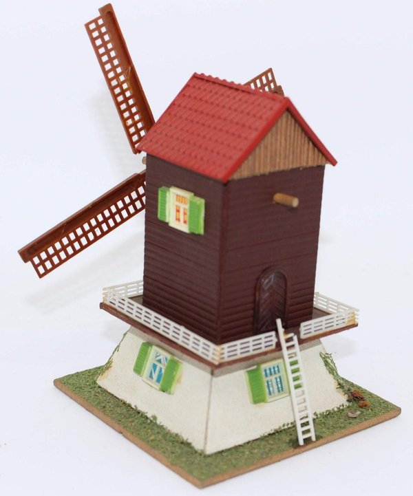 RX424, TOP RAR Altes OWO ex. DDR Fertigmodell Windmühle Pappe Holz Papier etc. 60er Jahre