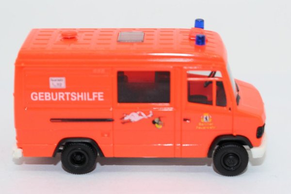 SCC287, TOP RAR Alter Herpa MB 609 D T2 Geburtshilfe Berliner Feuerwehr SOSE TOP OVP 1:87 / H0